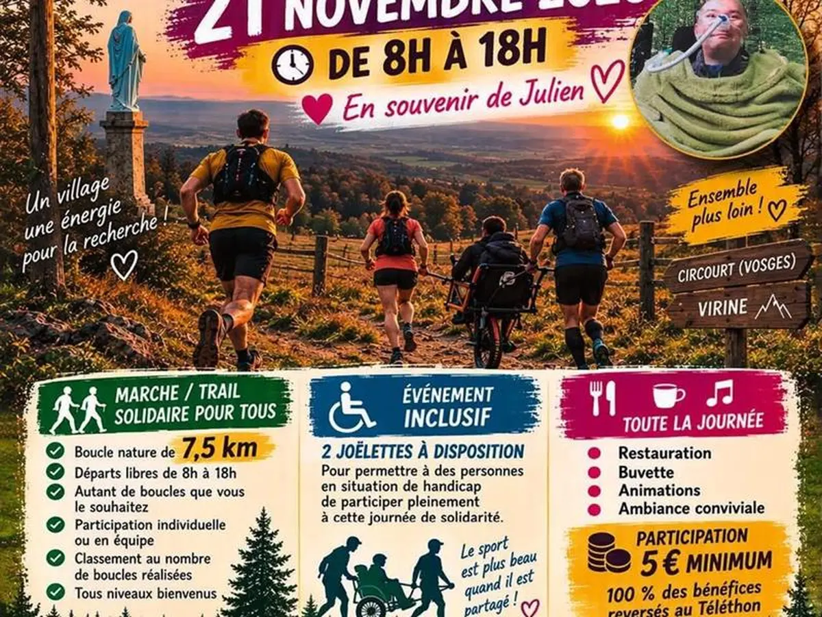 Trailthon au profit du Téléthon