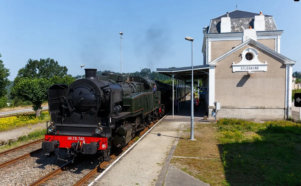 Train touristique à vapeur : De Saint-Léonard de Noblat à Eymoutiers