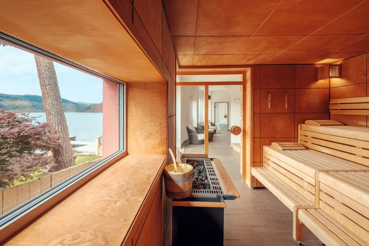 Le sauna de l'hôtel Treschers