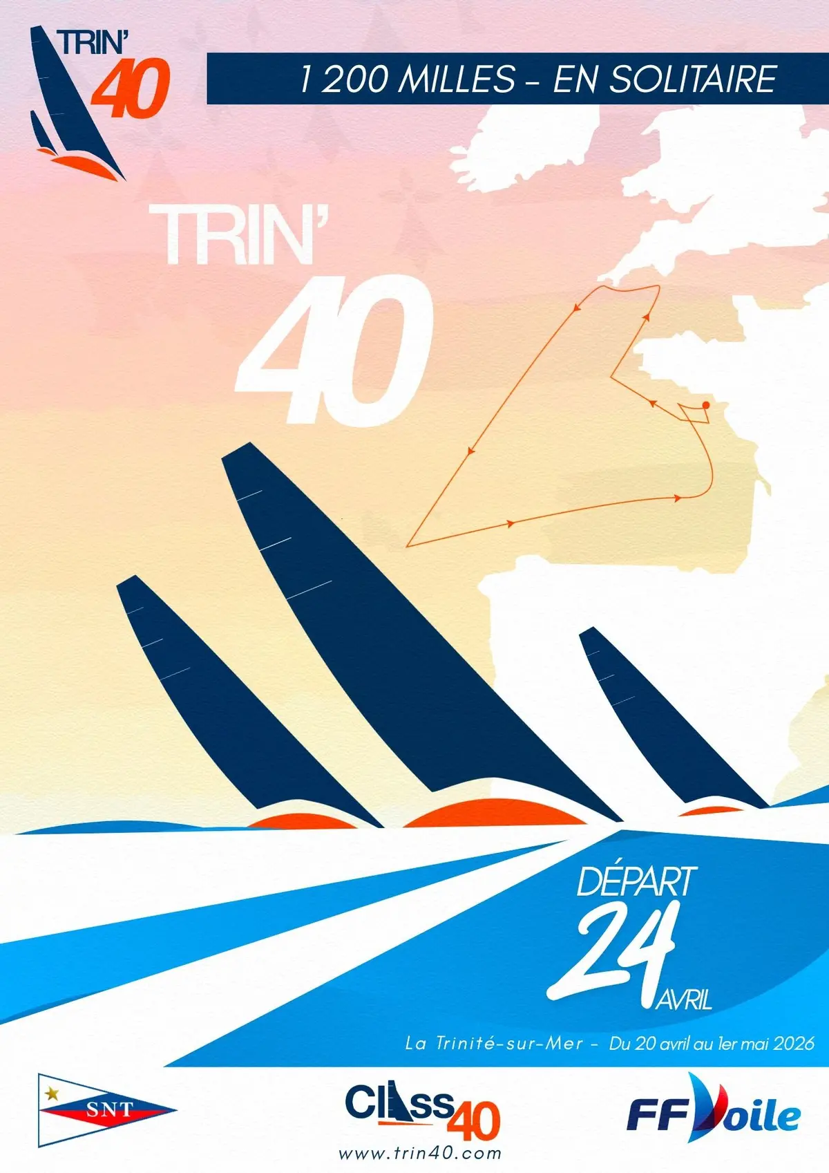Trin'40, course à la voile en solitaire