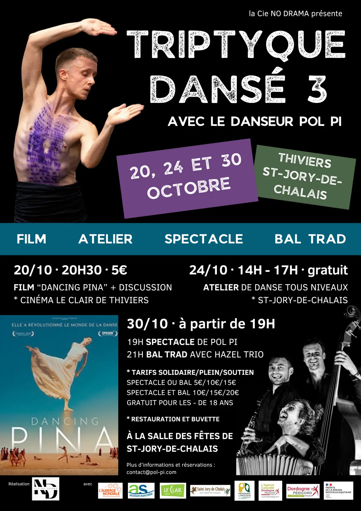Triptyque dansé : le spectacle
