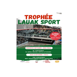 Trophée Lauak sport - Partie de pelote à main nue