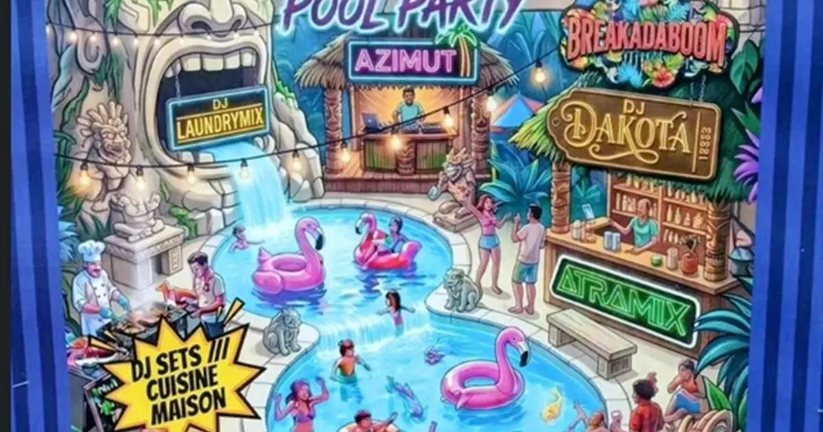 Tropical House Pool Party à l'Oasienne, Lissac et Mouret