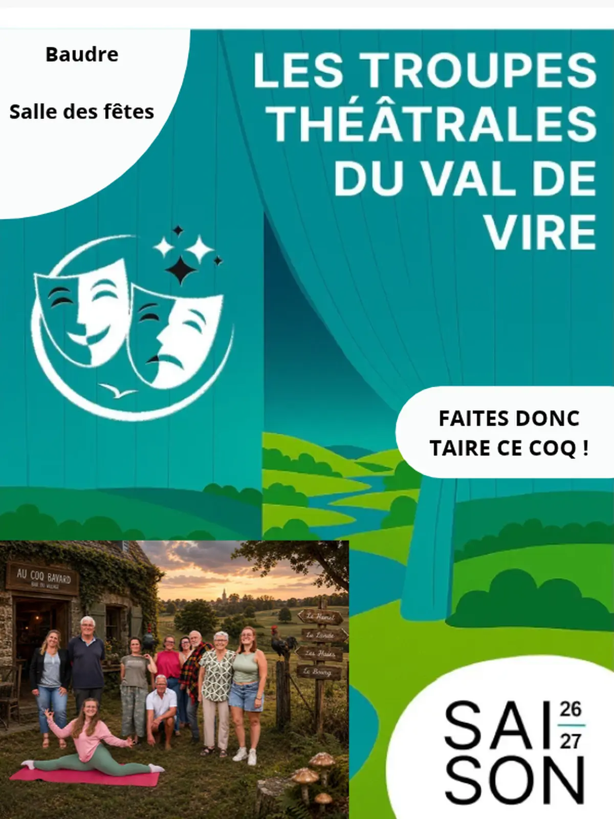 Troupes théâtrales du Val de Vire > Faites donc taire ce coq !
