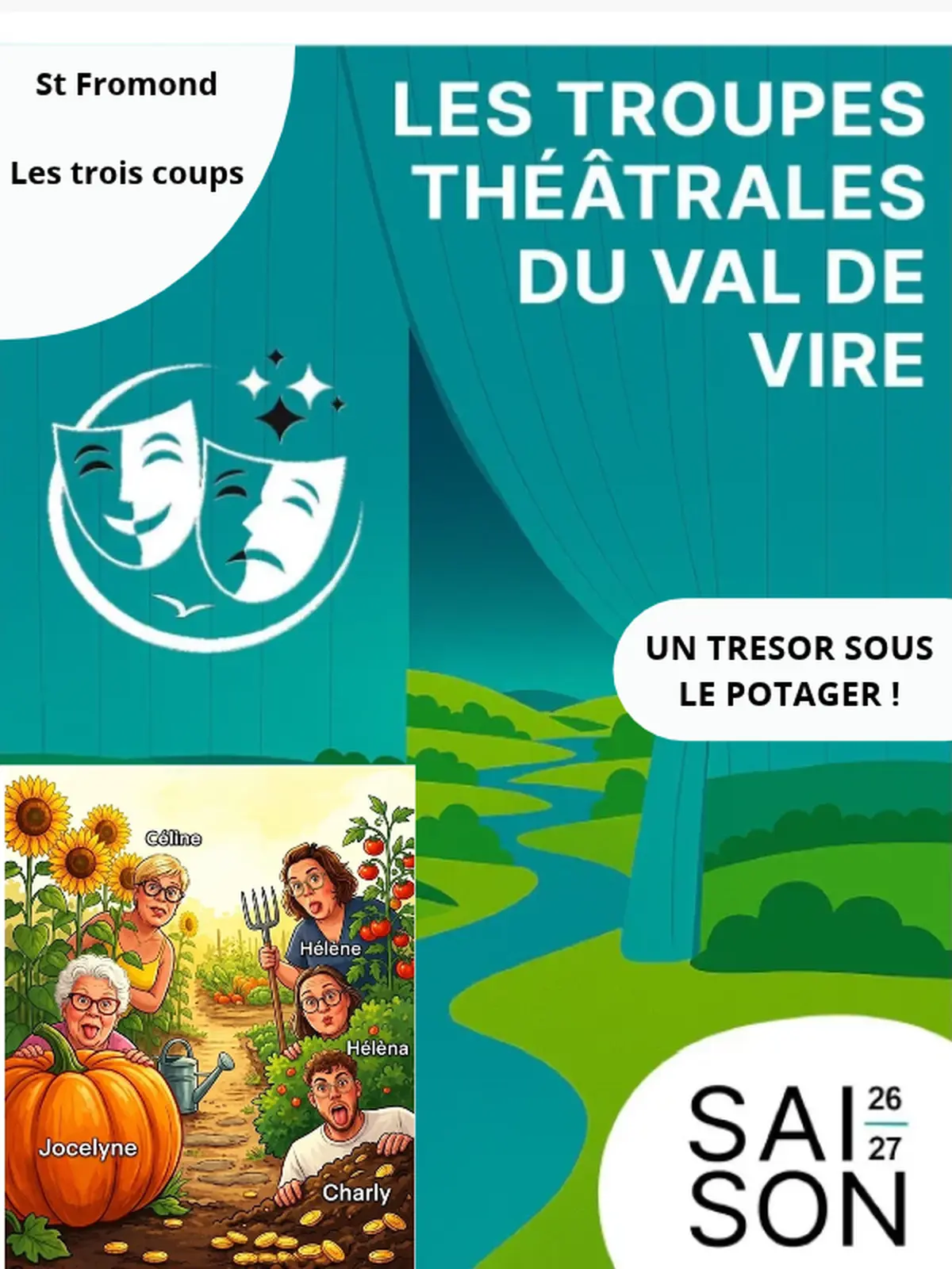 Troupes théâtrales du Val de Vire > Un trésor sous le potager !