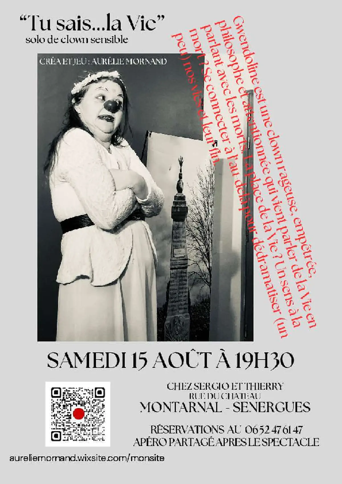Tu sais...la Vie : solo de clown sensible