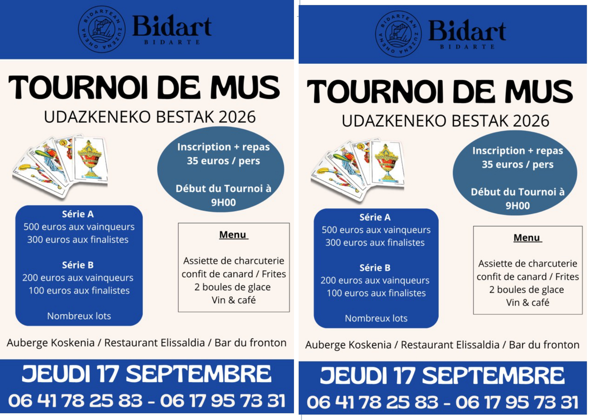 Udazkeneko Bestak - Fêtes d'Automne - Tournoi de Mus