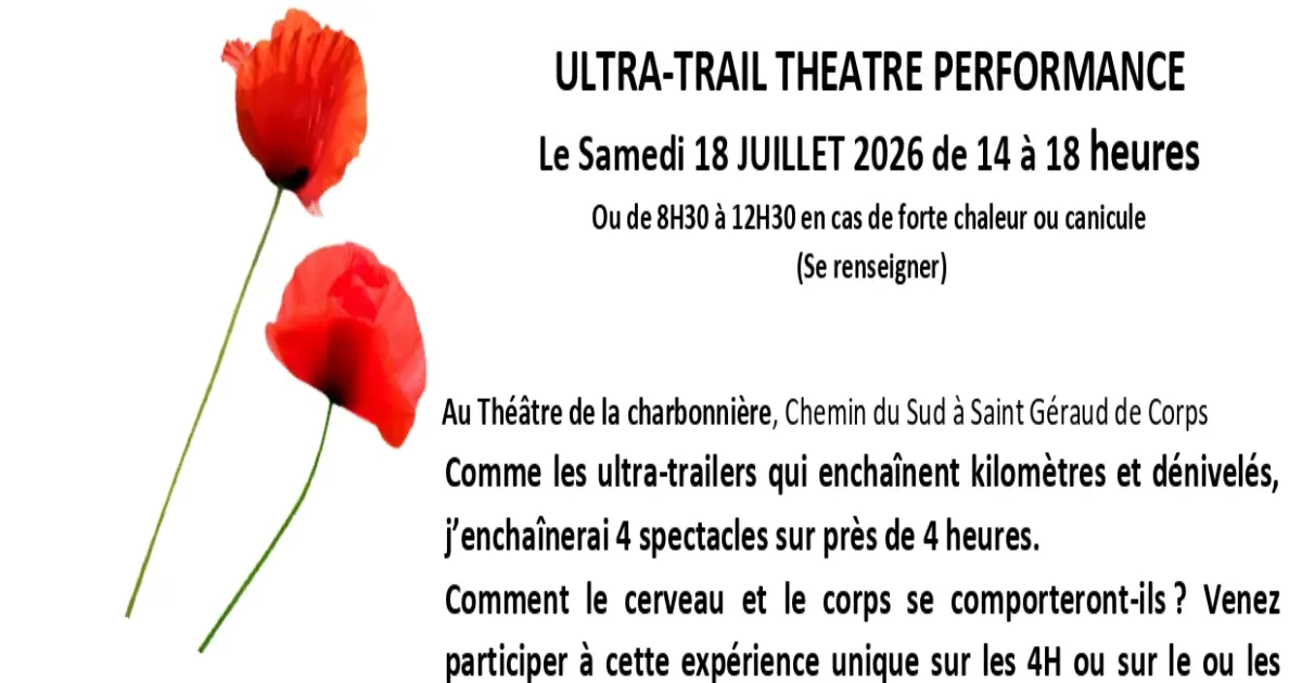 Ultra Trail Théâtre Performance