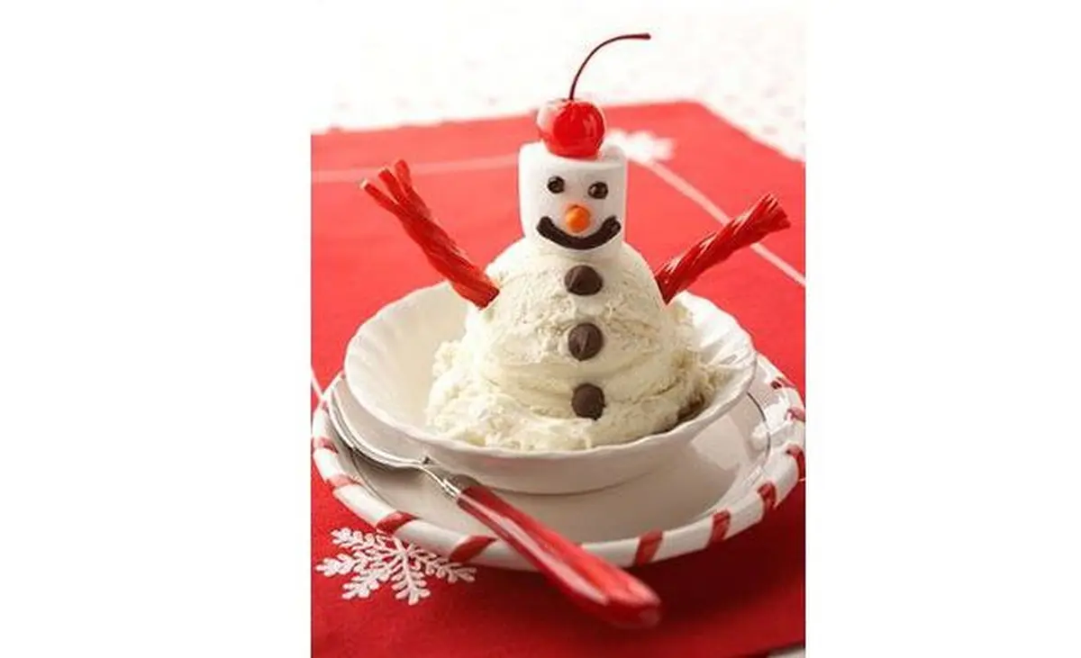 Un bonhomme de neige glacé