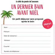 Un dernier bain avant Noël