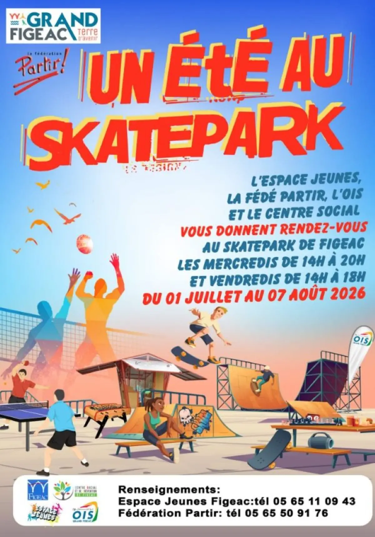 Un été au Skatepark à Figeac