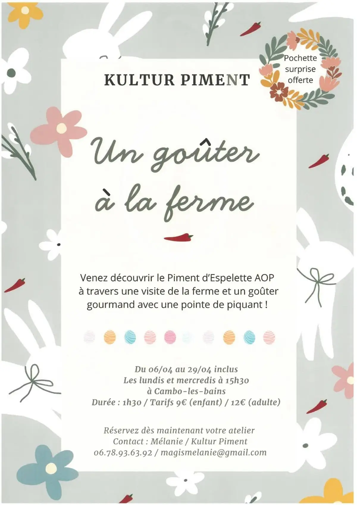 Un goûter à la ferme - Kultur Piment