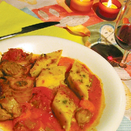 Un Jarret de veau aux tomates