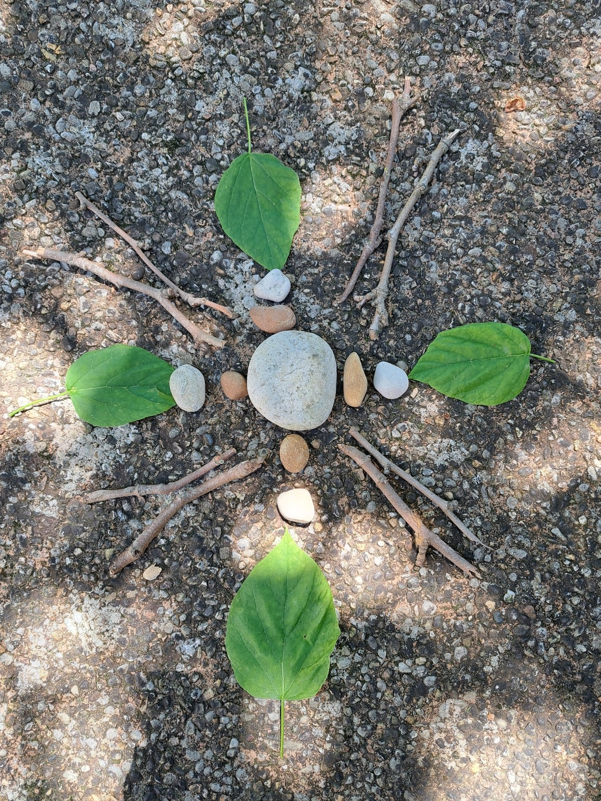 Un moment éphémère : land-art enfants