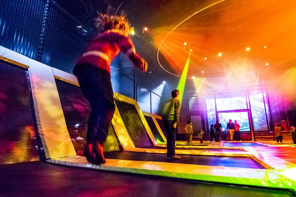 Un parc de trampolines