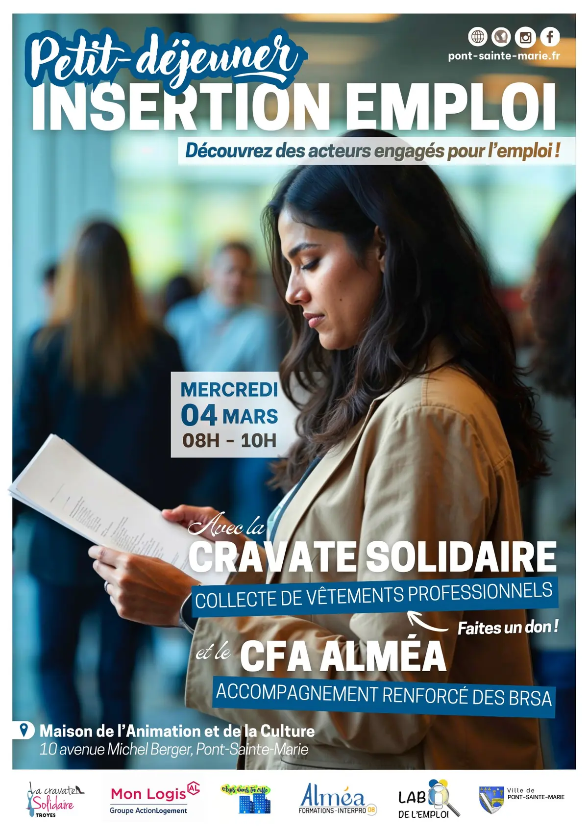 Un petit-déjeuner pour l'emploi et la solidaité