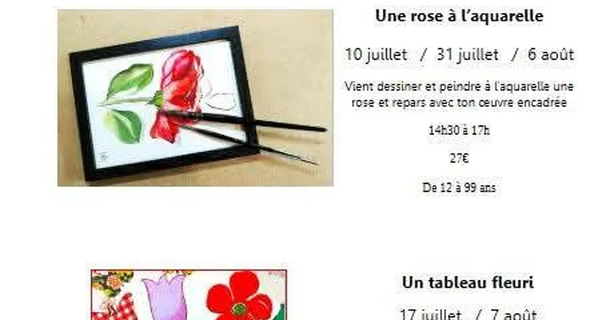 Un tableau fleuri