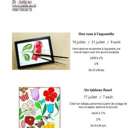 Un tableau fleuri