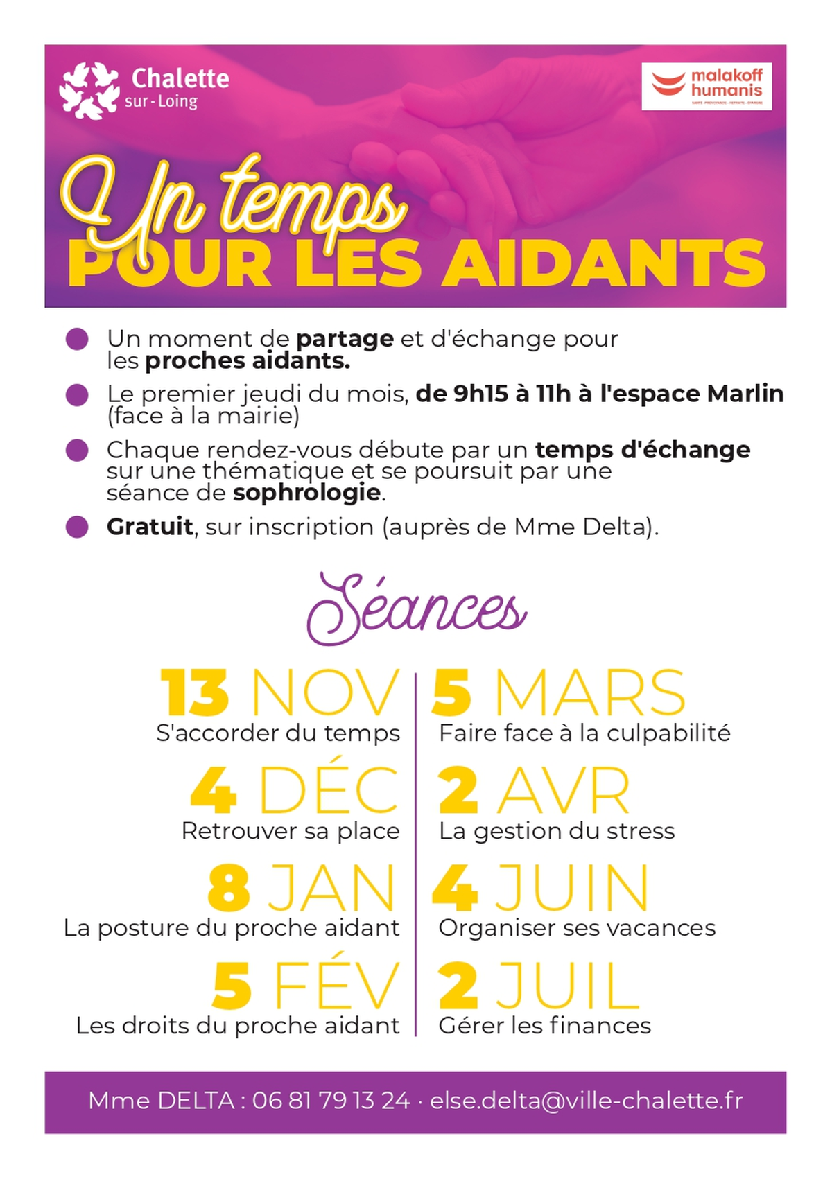 Un temps pour les aidants