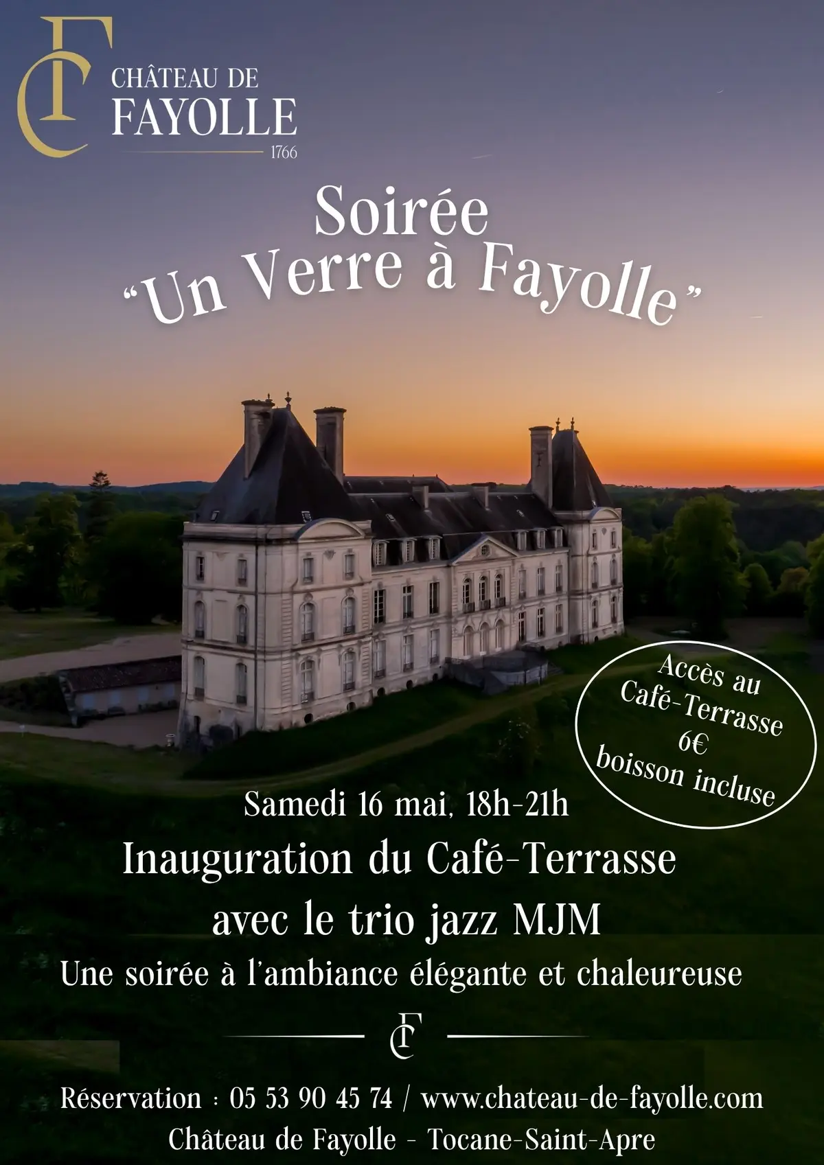 Un verre au château de Fayolle & concert
