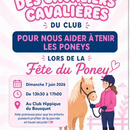 Une Balade à Poney Offerte Pour Chaque Enfant Le 7 Juin !