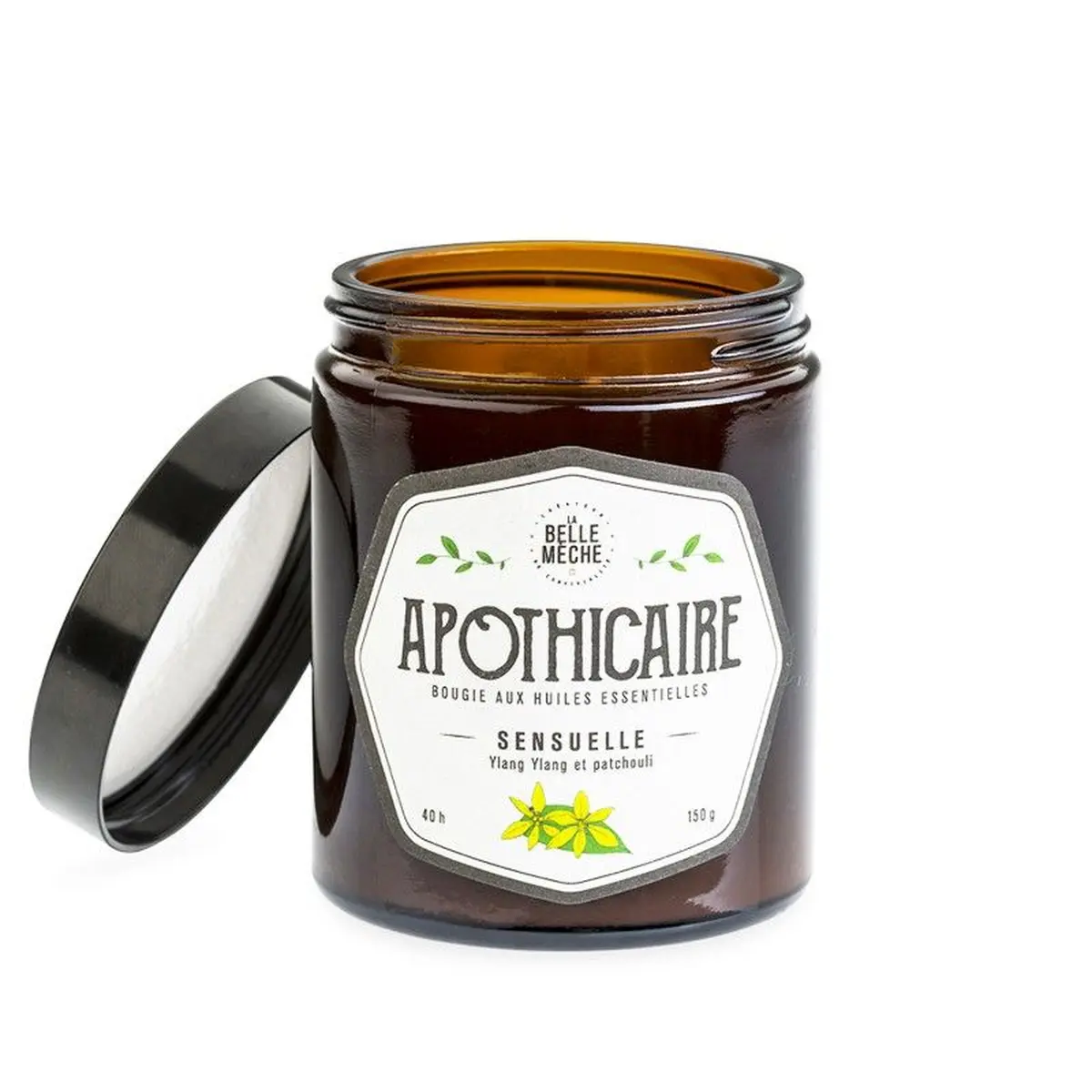 Une bougie aux huiles essentielles