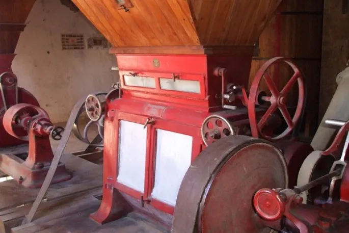 Une des machines de l\'ancien moulin à farine de Marckolsheim encore conservée aujourd\'hui