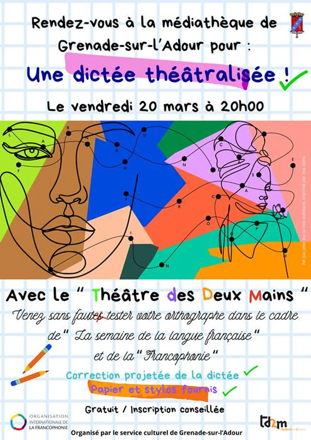 Une dictée théâtralisée !