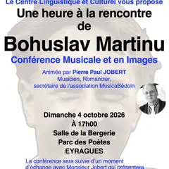 Une heure à la rencontre de Bohuslav Martinu