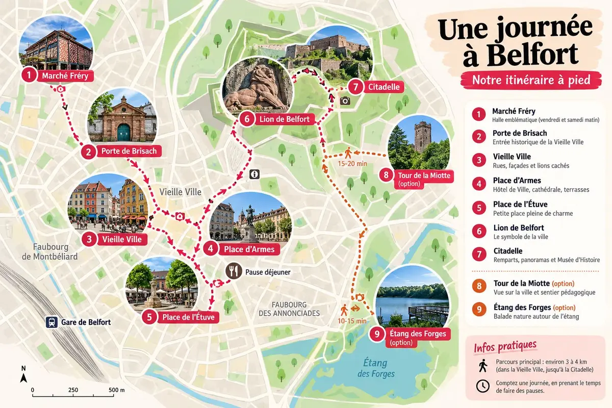 Une journée à Belfort : notre itinéraire pour découvrir la ville à pied