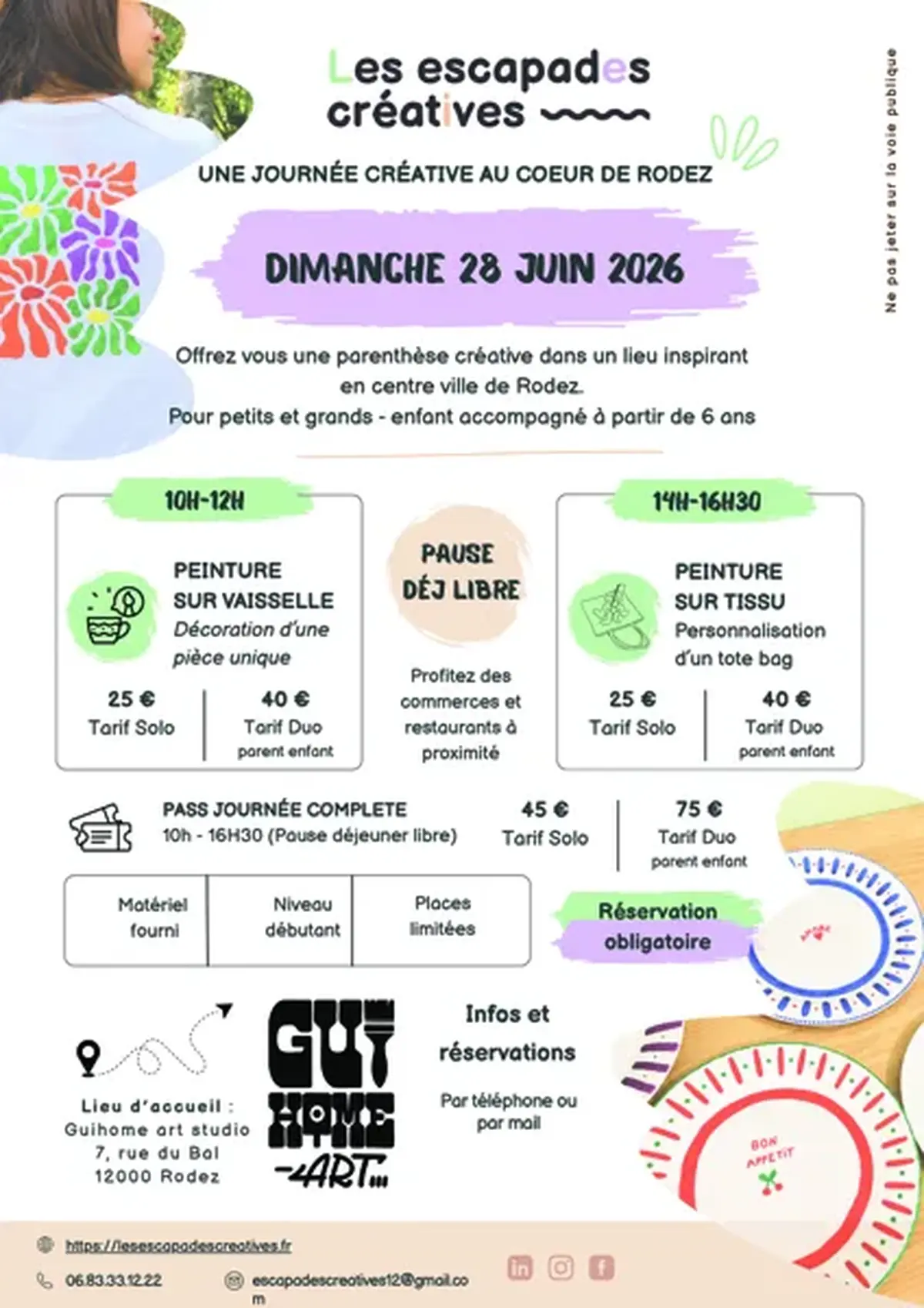 Une journée d'ateliers créatifs au coeur de rodez