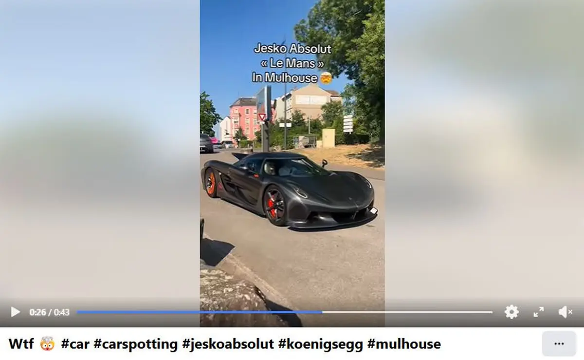 Une Koenigsegg Jesko Absolut aperçue à Mulhouse : l’hypercar de 1 600 chevaux qui affole les passionnés