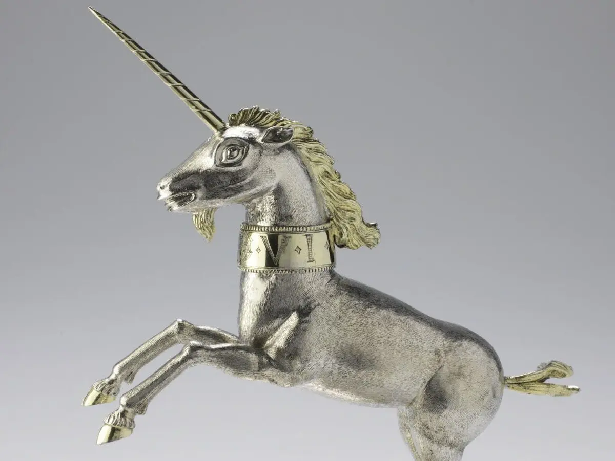 Une licorne en argent de Mulhouse en exposition au musée de Cluny