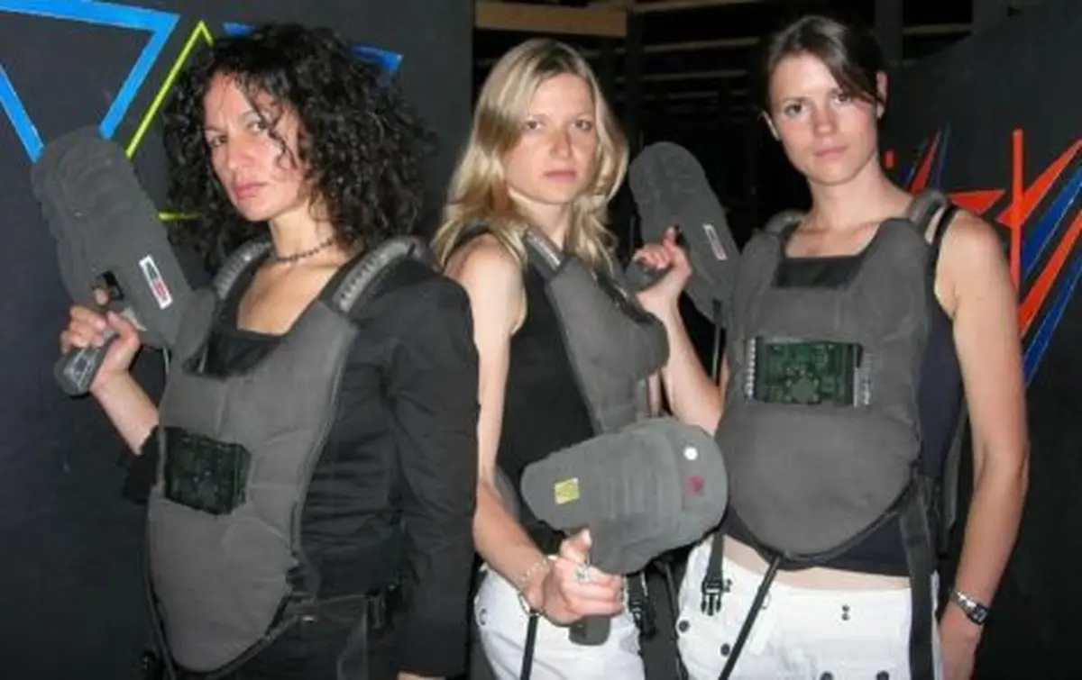 Une partie de lasergame