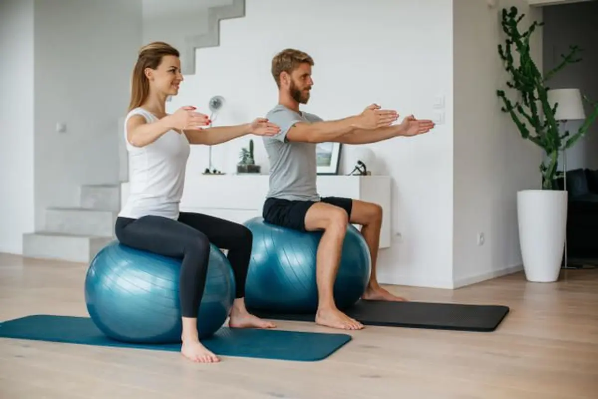 Une swiss-ball pour renforcer la tonicité