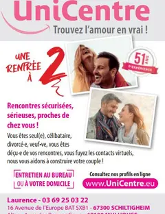 UniCentre : Sortez à deux !