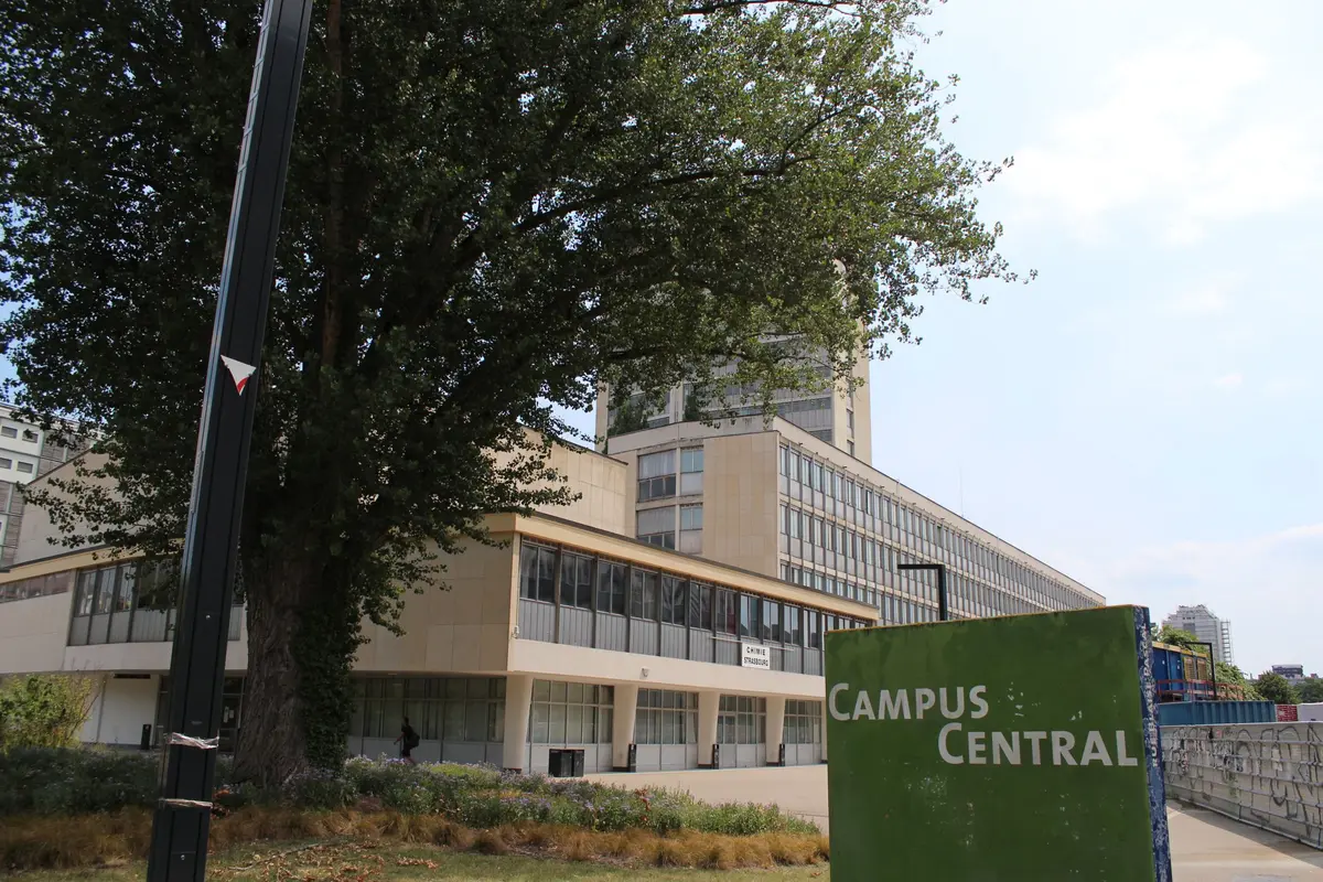 L'entrée du campus universitaire de Strasbourg