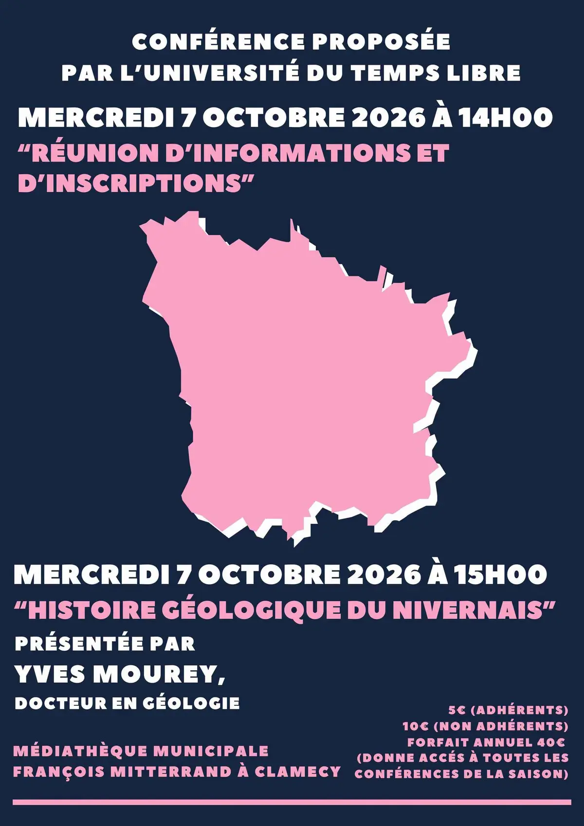 Université du Temps Libre : Réunion d'informations et d'inscriptions - Conférence
