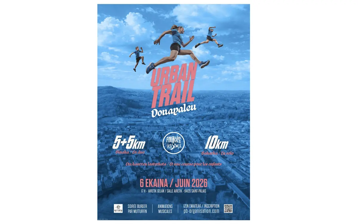 Urban Trail Donapaleu - course, soirée burger et animations musicales