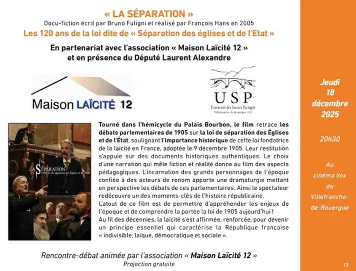 USP - Ciné-débat La Séparation