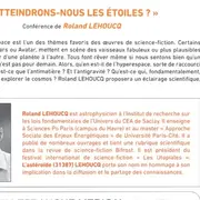 USP - Conférence : Atteindrons-nous les étoiles?