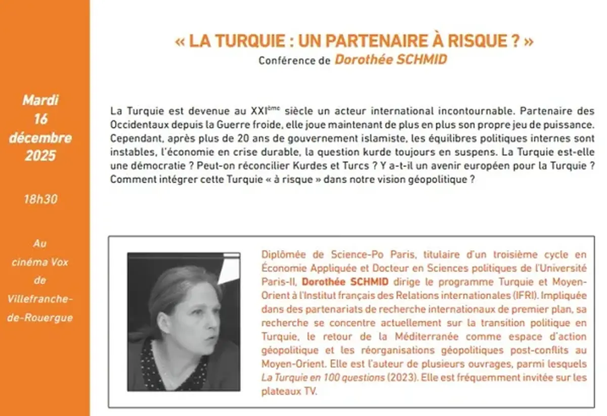 USP - Conférence : La Turquie : un partenaire à risque ?