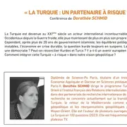USP - Conférence : La Turquie : un partenaire à risque ?