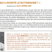 USP - Conférence : Qui a inventé le dictionnaire ?