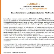 USP - Conférence théâtralisée : Larzac