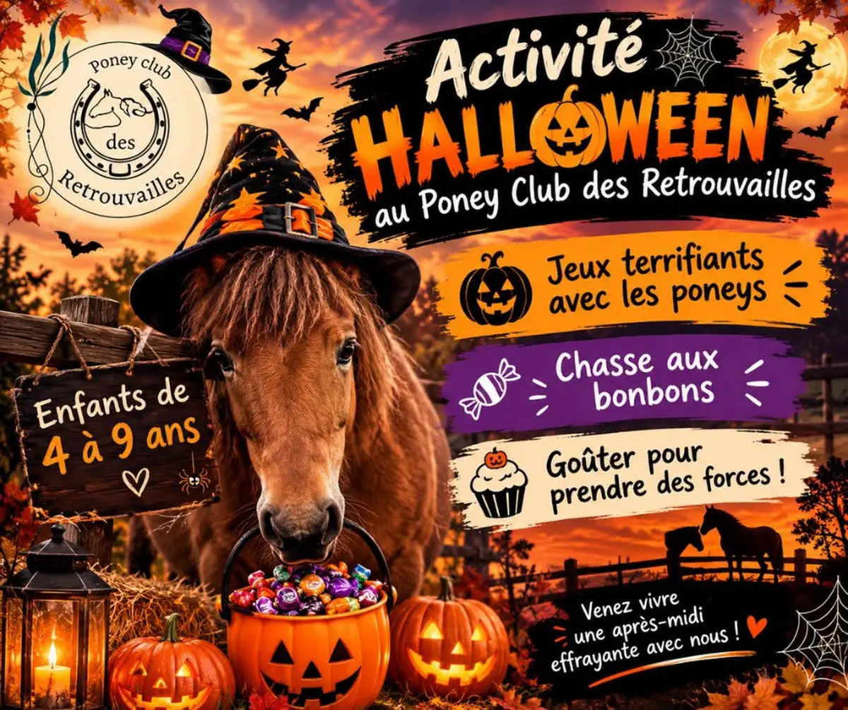 Vacances d'Halloween au Poney Club des retrouvailles