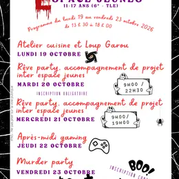 Vacances d'octobre à l'Espace jeunes à Cajarc