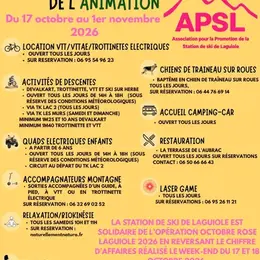 Vacances de la Toussaint - Station de ski Laguiole