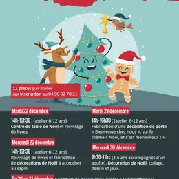 Vacances de Noël à la Bibliothèque
