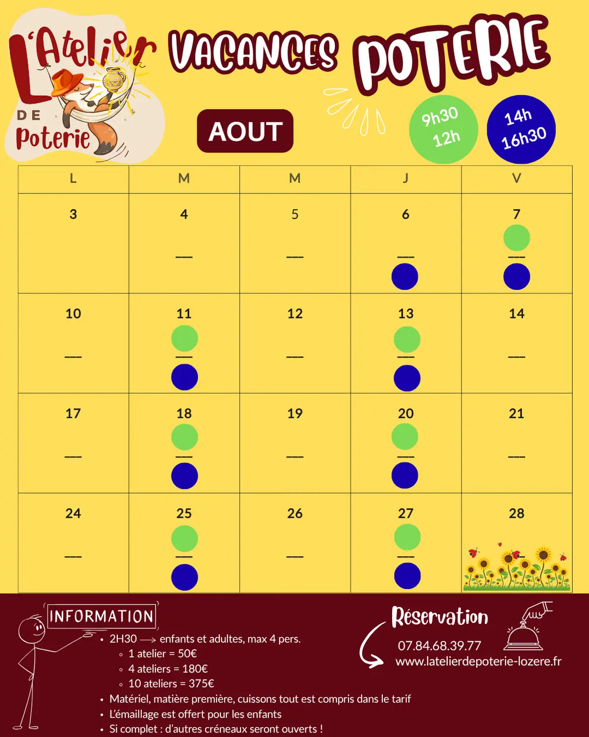 Vacances Poterie